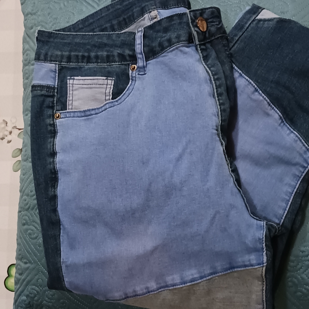 Dark and Light Blue Denim Jeans
